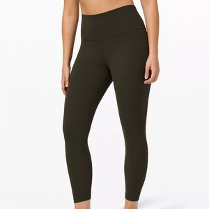 Lululemon Align High Rise Pant 25” in Dark Olive Size 4